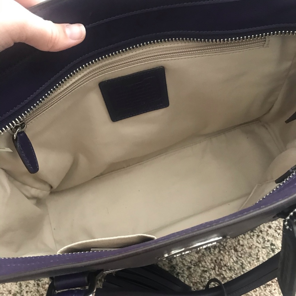 Coach Purple Print Purse - Picture 4 of 4